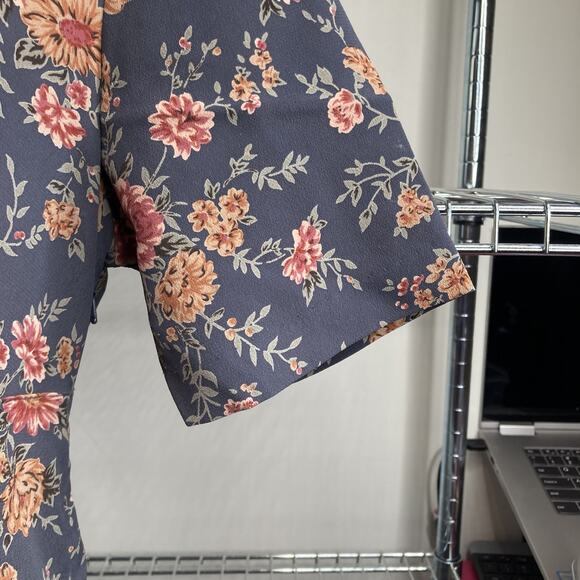 Vintage Compagnie Internationale EXPRESS Floral Maxi Dress Size 7/8 Y2K Retro - Picture 7 of 7